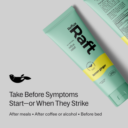 Velora Reflux Raft Relief Lemon Ginger